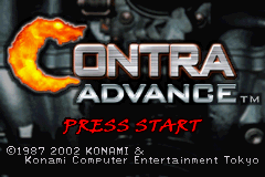 Contra Advance (prototype) Title Screen